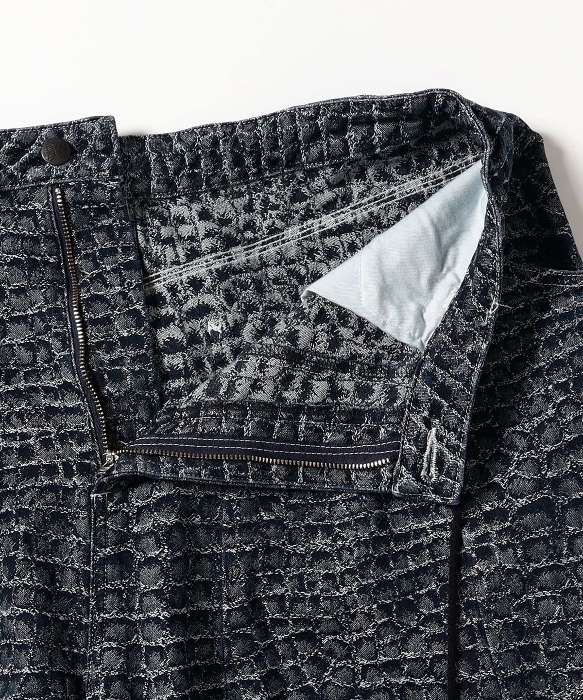 プジョル ページ 27cm ニードルズ NEEDLES 10オンス デニム クロコダイル ジャガード