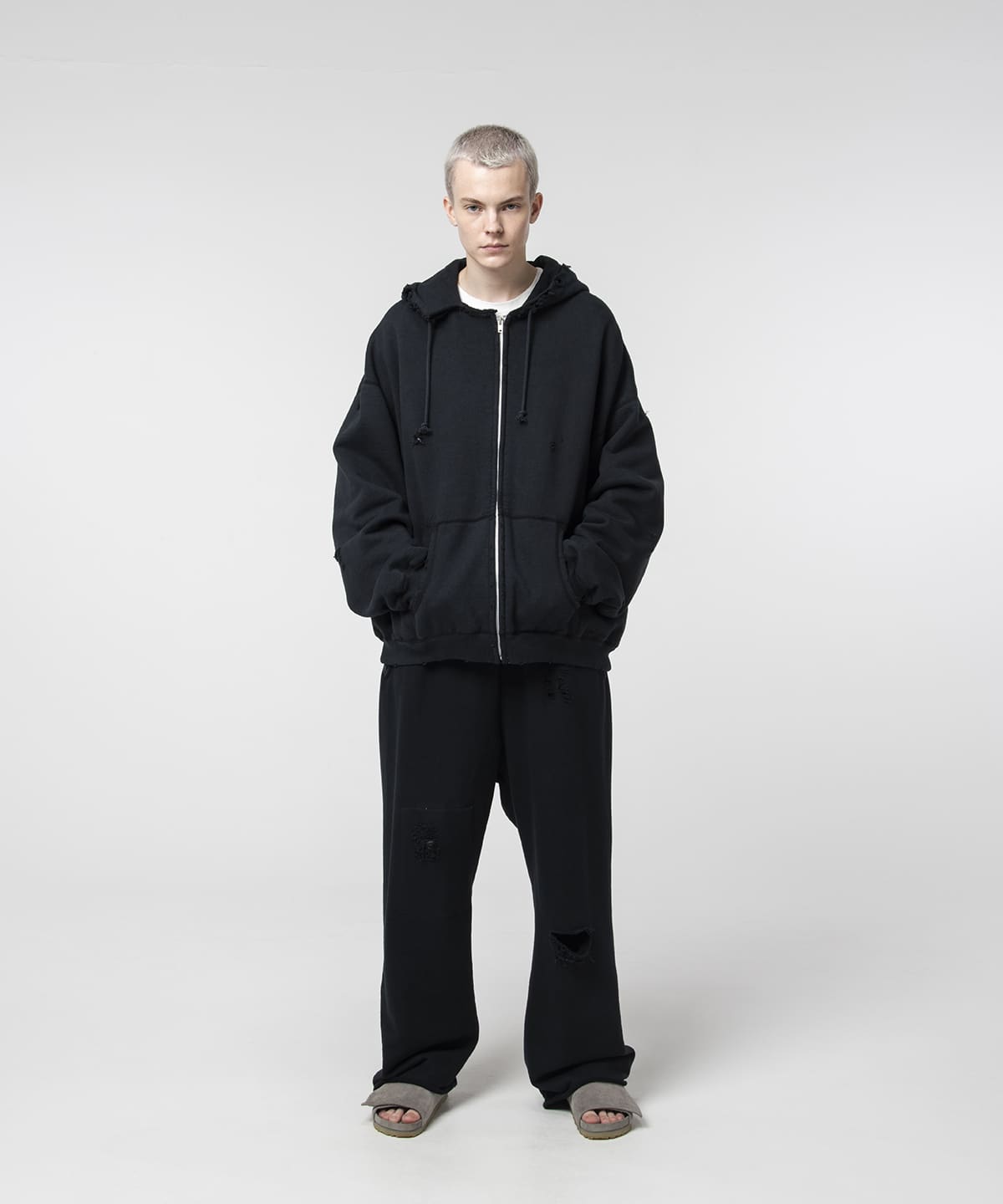 BEAMS（ビームス）【別注】BOW WOW / HARD DAMAGE SWEATPANTS（パンツ スウェットパンツ）通販｜BEAMS