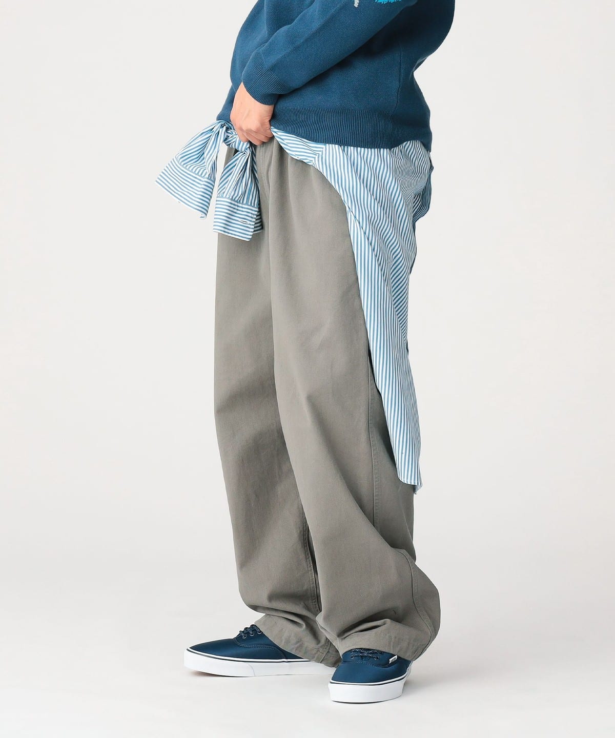 Basic Twill Easy Pants �p���c MEN SAGE XL