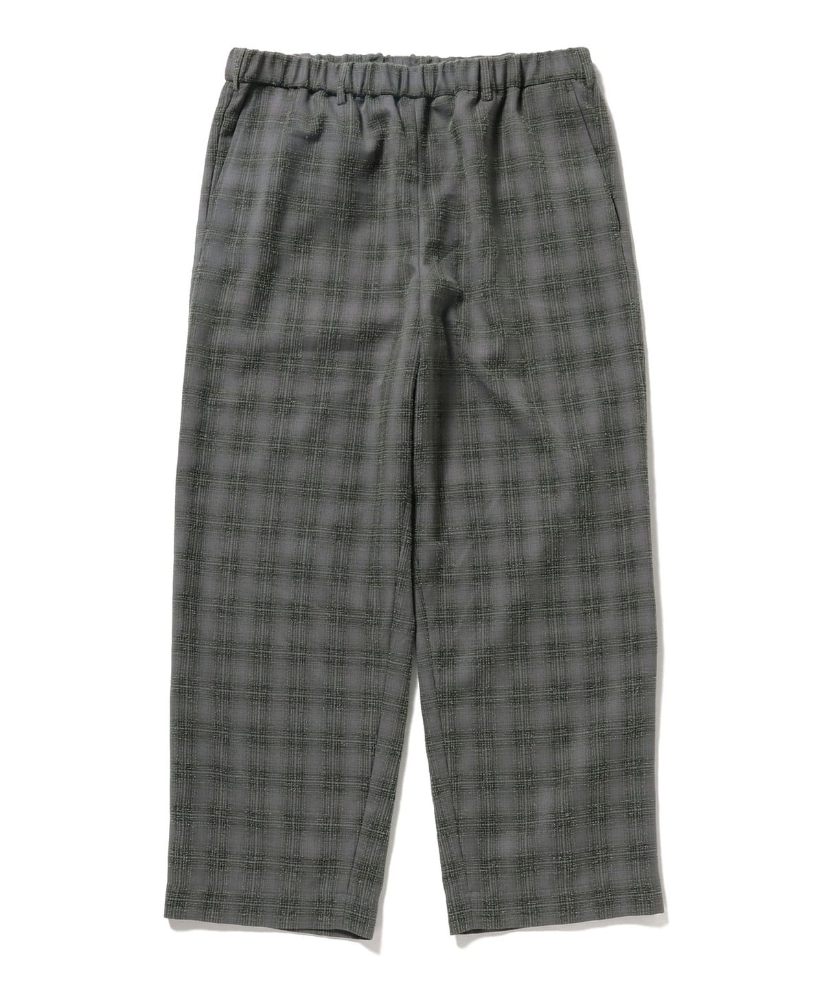 ブークレ チェック イージーパンツ パンツ MEN CHARCOAL. G XL ブークレ チェック イージーパンツ パンツ MEN CHARCOAL. G XL