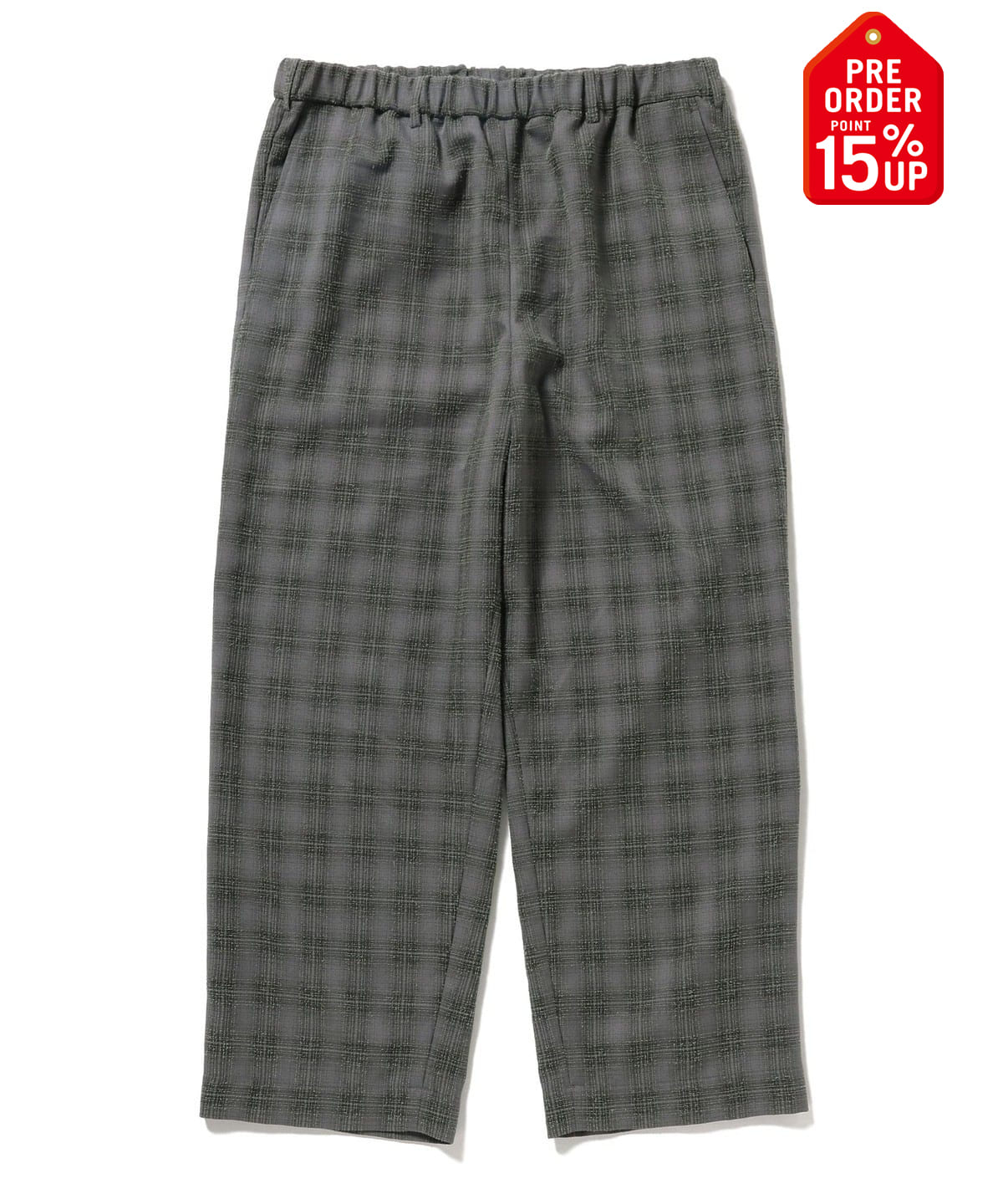 【+15%ポイントUP】ブークレ チェック イージーパンツ パンツ MEN CHARCOAL. G XL 【+15%ポイントUP】ブークレ チェック イージーパンツ パンツ MEN CHARCOAL. G XL