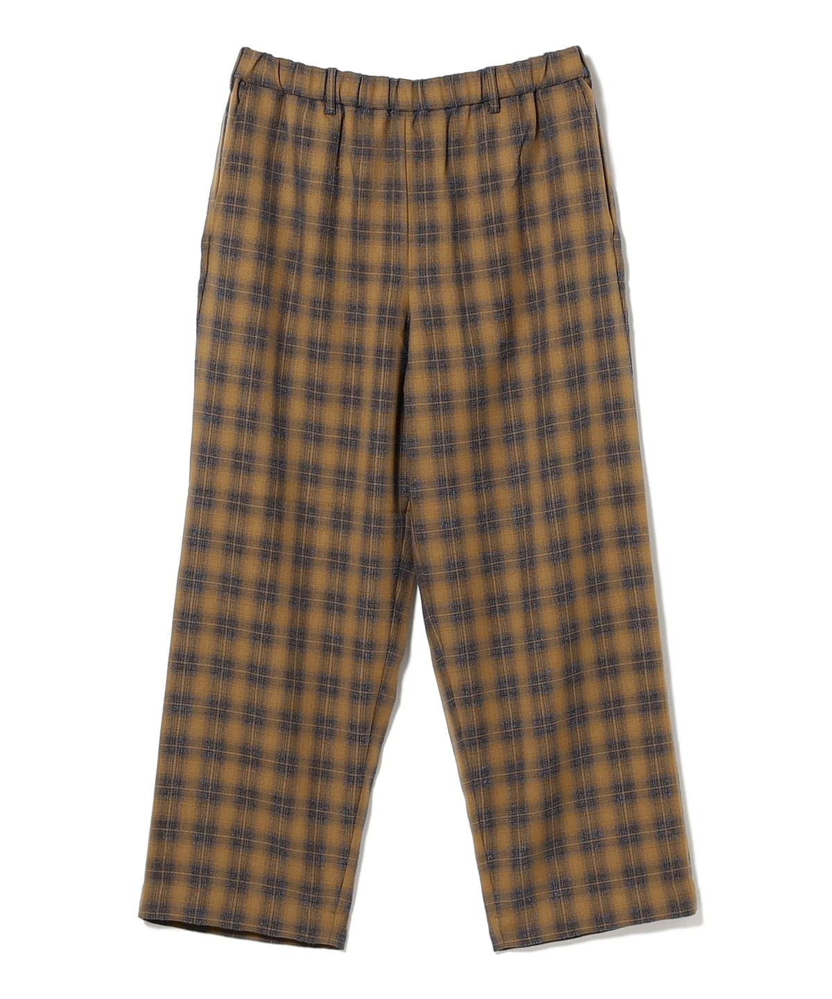 ブークレ チェック イージーパンツ パンツ MEN CAMEL M ブークレ チェック イージーパンツ パンツ MEN CAMEL M