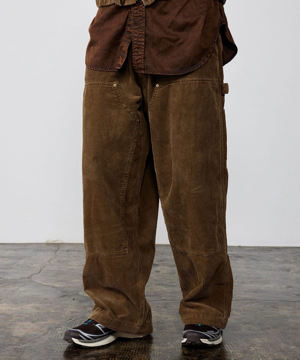 ダブル二ー コーデュロイ ワークパンツ パンツ MEN BROWN S ダブル二ー コーデュロイ ワークパンツ パンツ MEN BROWN S