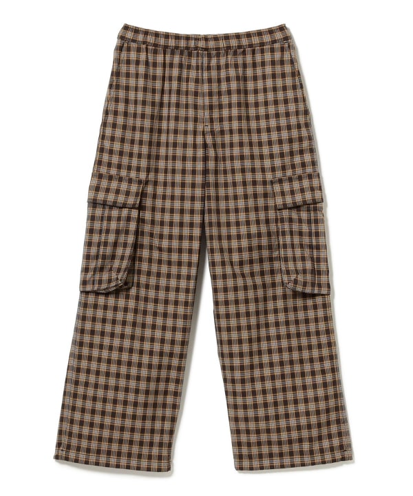beams チェックカーゴパンツ 25ss 専用 BEAMS カーゴパンツ チェック カーゴ イージーパンツ メンズ