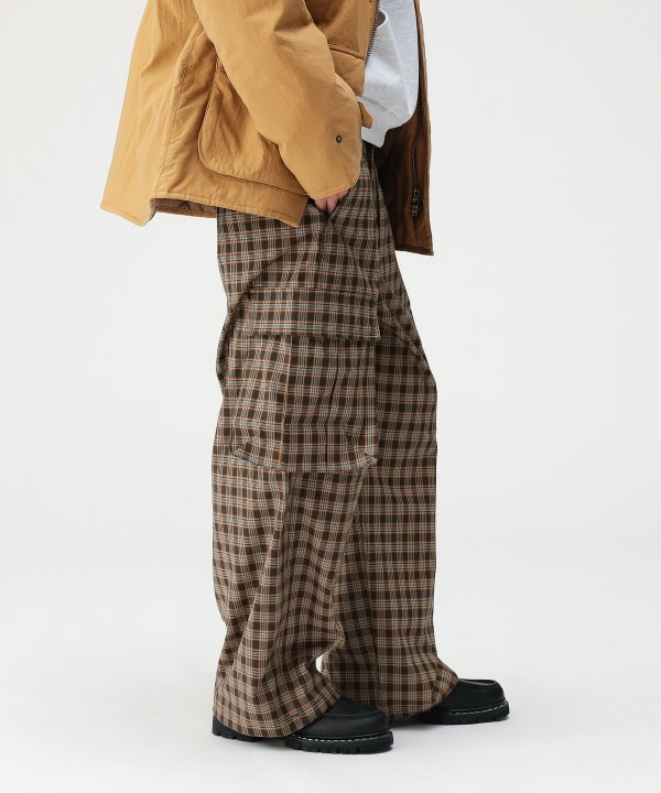 beamsチェック柄 カーゴパンツ BEAMS（ビームス） パンツ チェック カーゴ パンツ メンズ : ZOZOTOWN