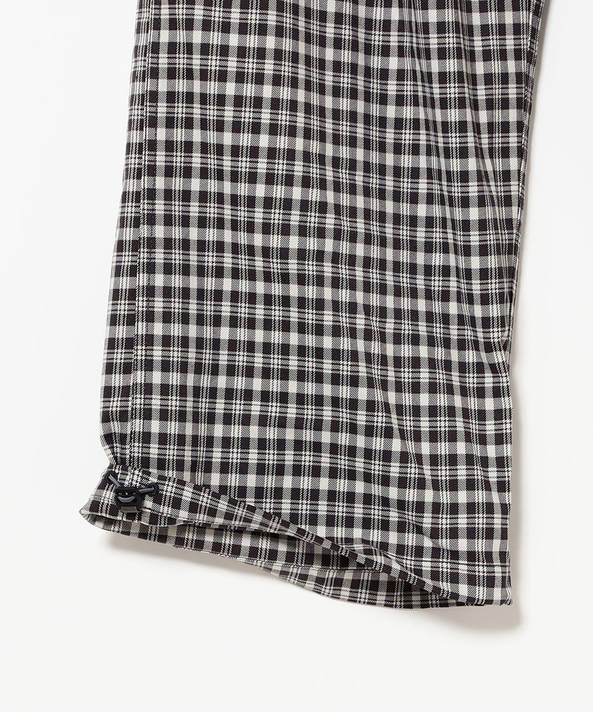 BEAMS（ビームス）ワイドストレート チェック カーゴ パンツ