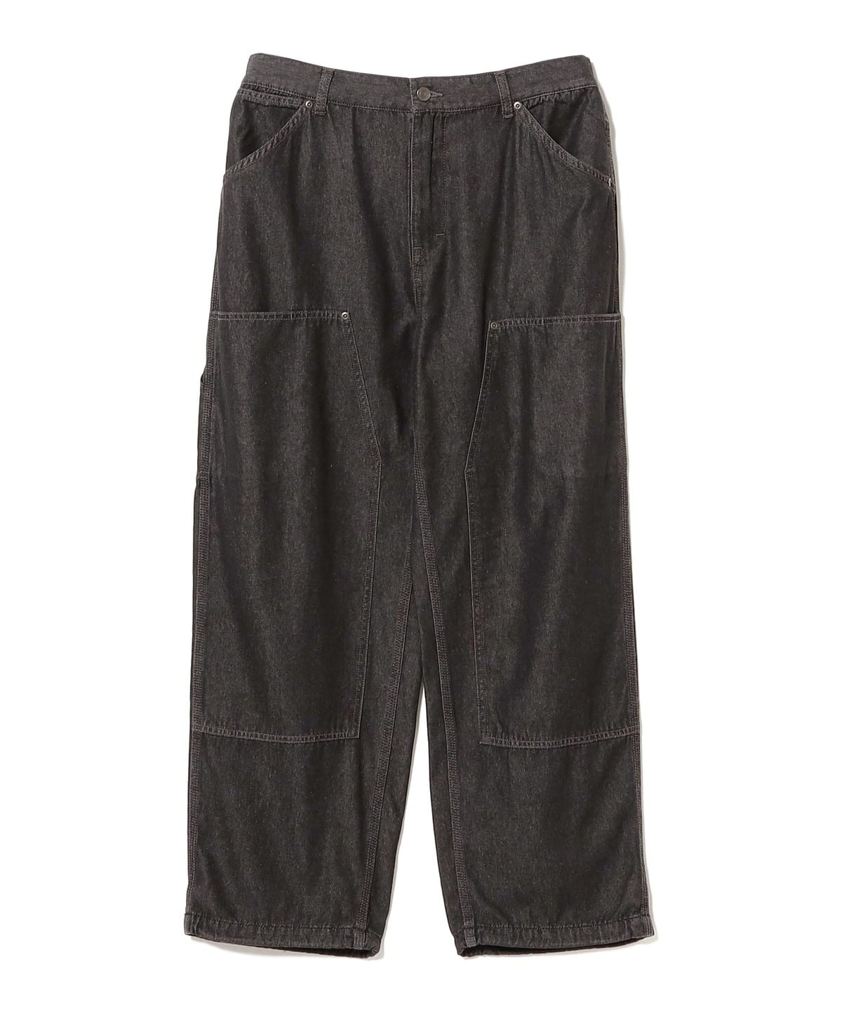 NULL TOKYO ヌル トウキョウ / W-KNEE LONG パンツ MEN BLACK INDIGO L NULL TOKYO ヌル トウキョウ / W-KNEE LONG パンツ MEN BLACK INDIGO L