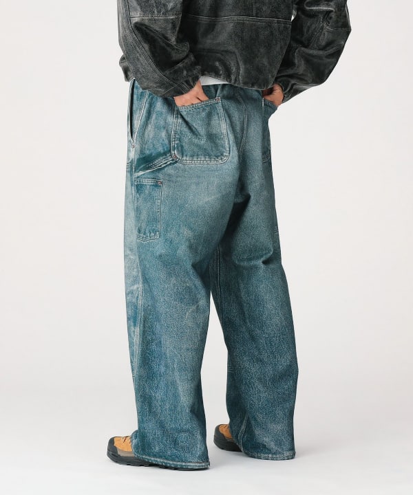 Mock Print Double Knee Sweat Pants Model: 179cm Size: L