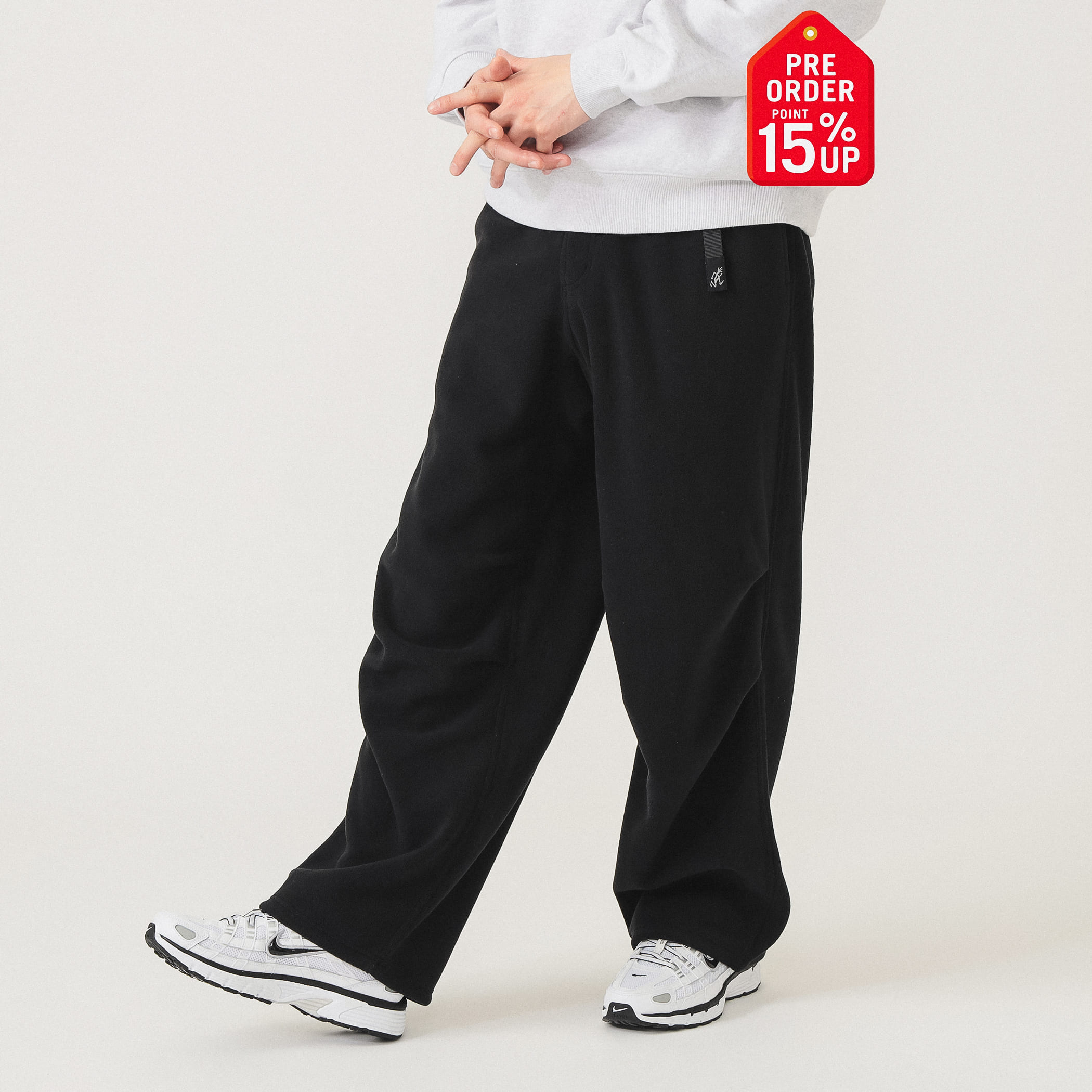 【+15%ポイントUP】【別注】Gramicci / フリース オーバーパンツ パンツ MEN BLACK L 【+15%ポイントUP】【別注】Gramicci / フリース オーバーパンツ パンツ MEN BLACK L