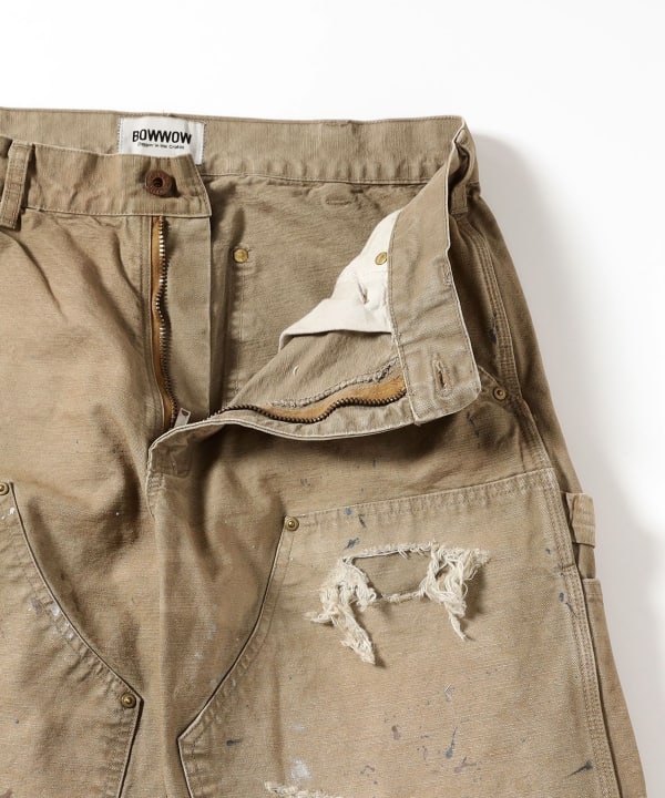 パンツ BEAMS BOWWOW/DUCKPAINTER PANTS HARDAGED BEAMS(ビームス)【別注】BOW WOW / DUCK PAINTER PANTS HARD