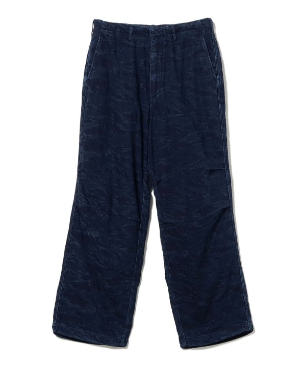 INDIGO JACQUARD OVER PANTS