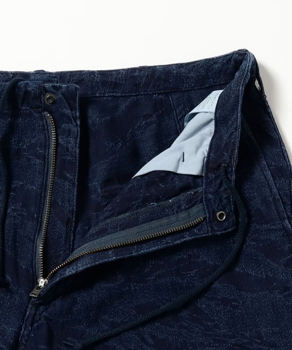 INDIGO JACQUARD OVER PANTS