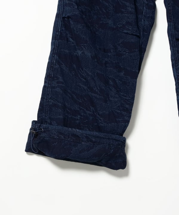 INDIGO JACQUARD OVER PANTS