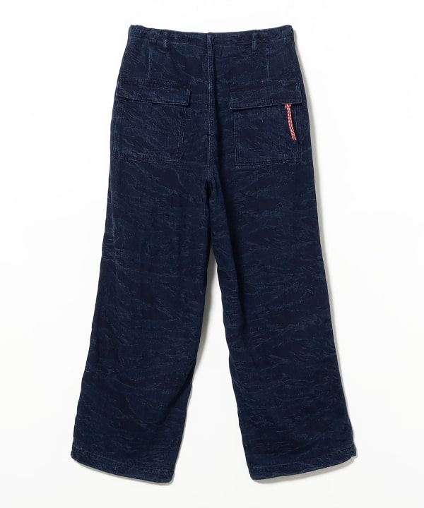 INDIGO JACQUARD OVER PANTS