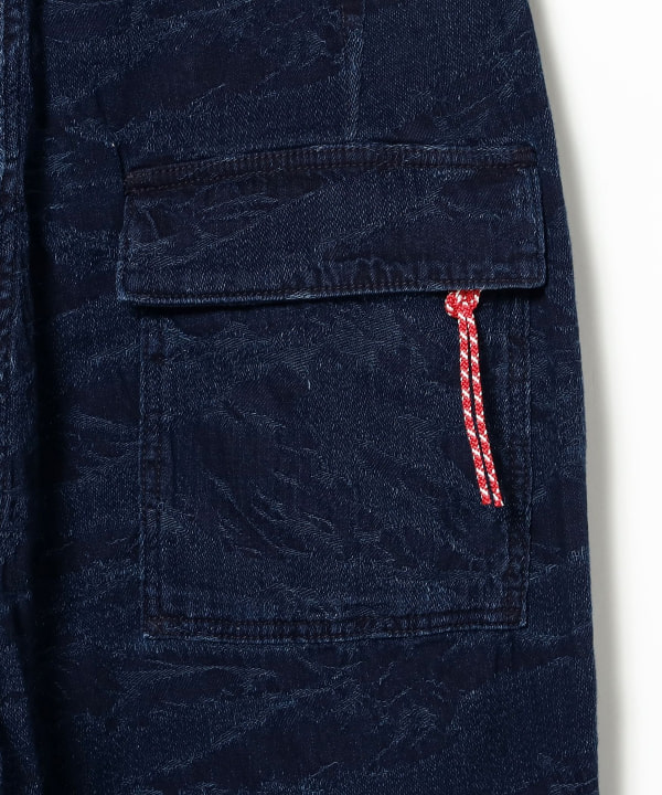 INDIGO JACQUARD OVER PANTS