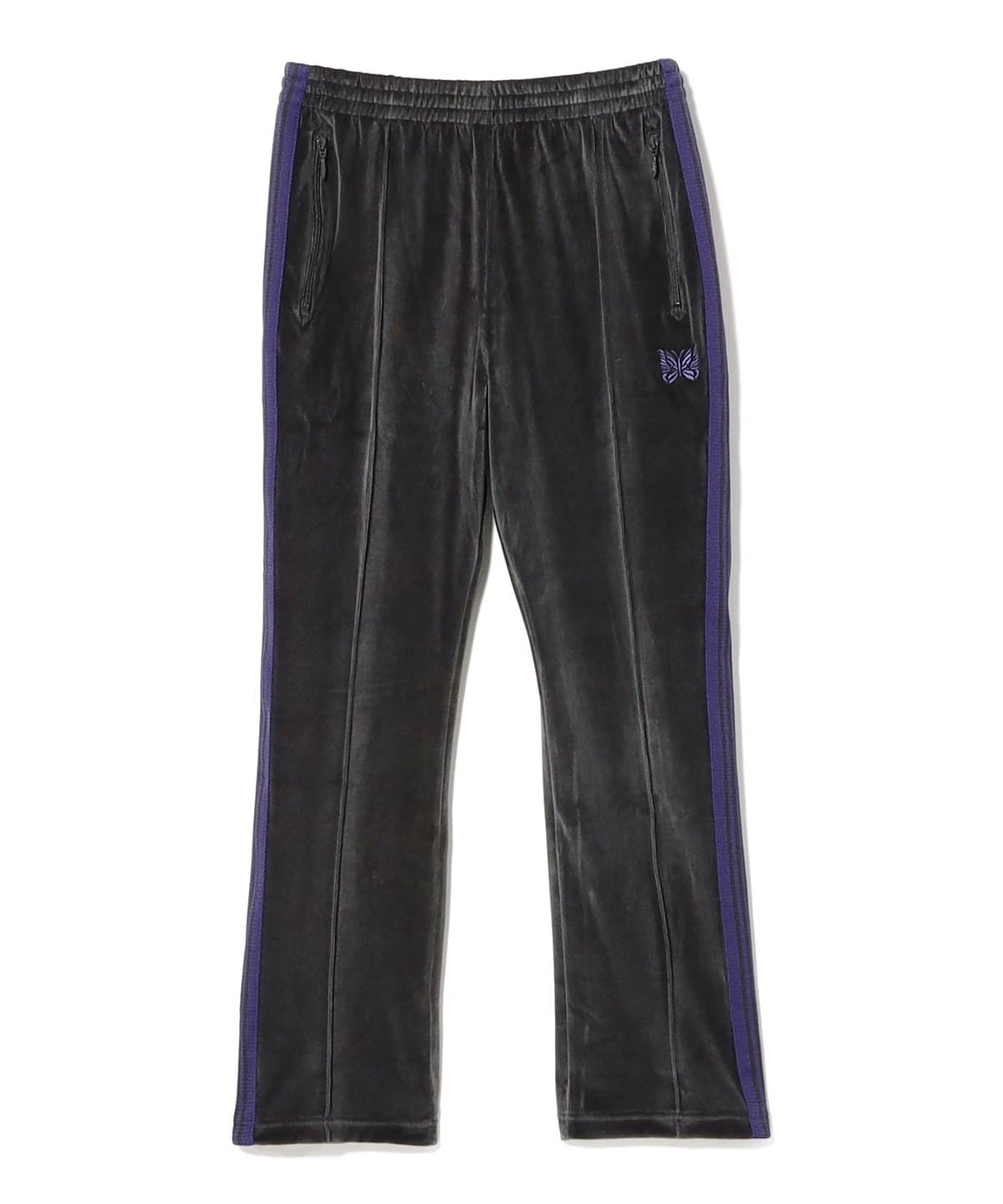 NEEDLES × BEAMS BOY 別注 Velour Pants NAVY BEAMS（ビームス）NEEDLES / Velour Narrow Track Pant（パンツ