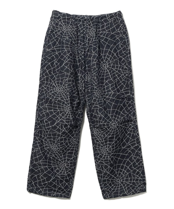 INDIGO JACQUARD "SPIDER"OVER PANTS 深みのあるインディゴの美しい風合い