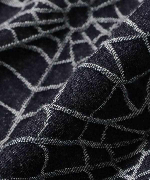 INDIGO JACQUARD "SPIDER"OVER PANTS 表情豊かな凹凸感あるジャカード生地