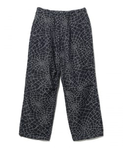 INDIGO JACQUARD "SPIDER"OVER PANTS