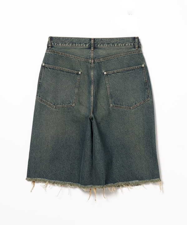 BEAMS FUTURE ARCHIVE / CRUSH DENIM SHORTS (pants BEAMS denim pants) for  sale | BEAMS