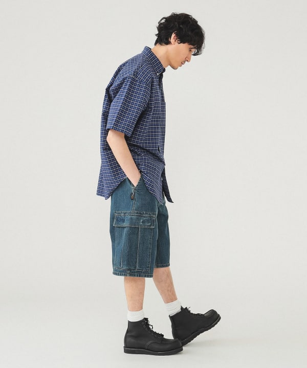 BEAMS 7分丈 デニムショーツ y2k メンズ