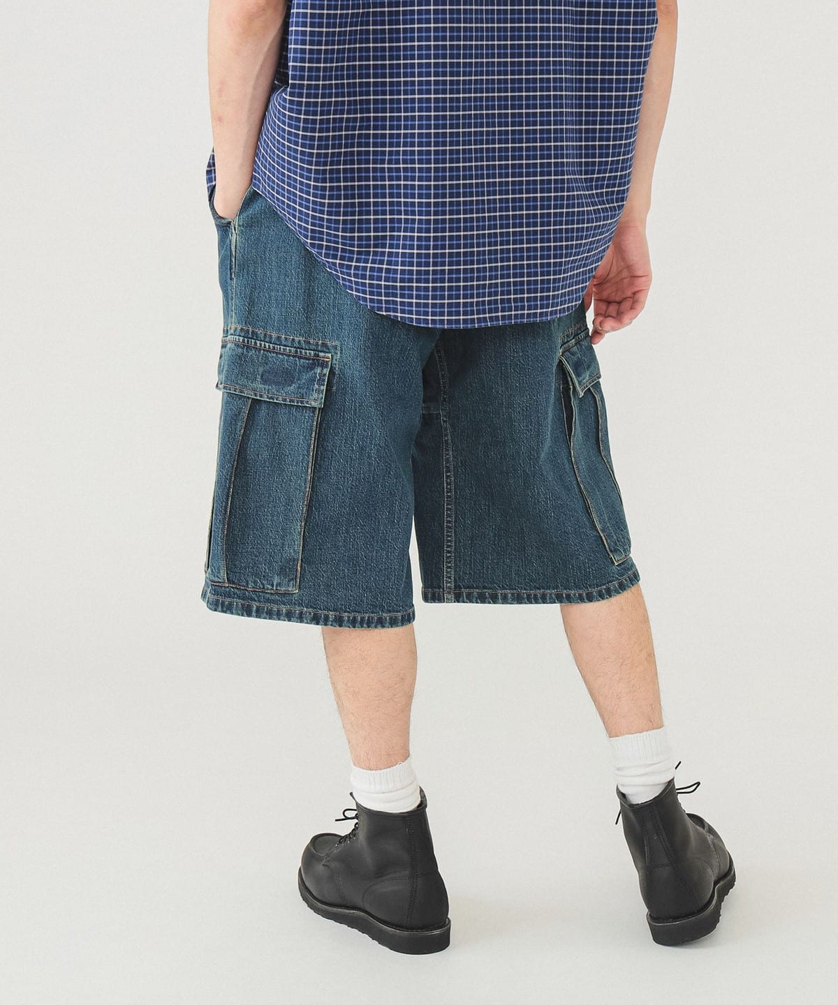 BEAMS [別注BEAMS Gramicci / Cordura 牛仔工裝短褲 (長褲短褲