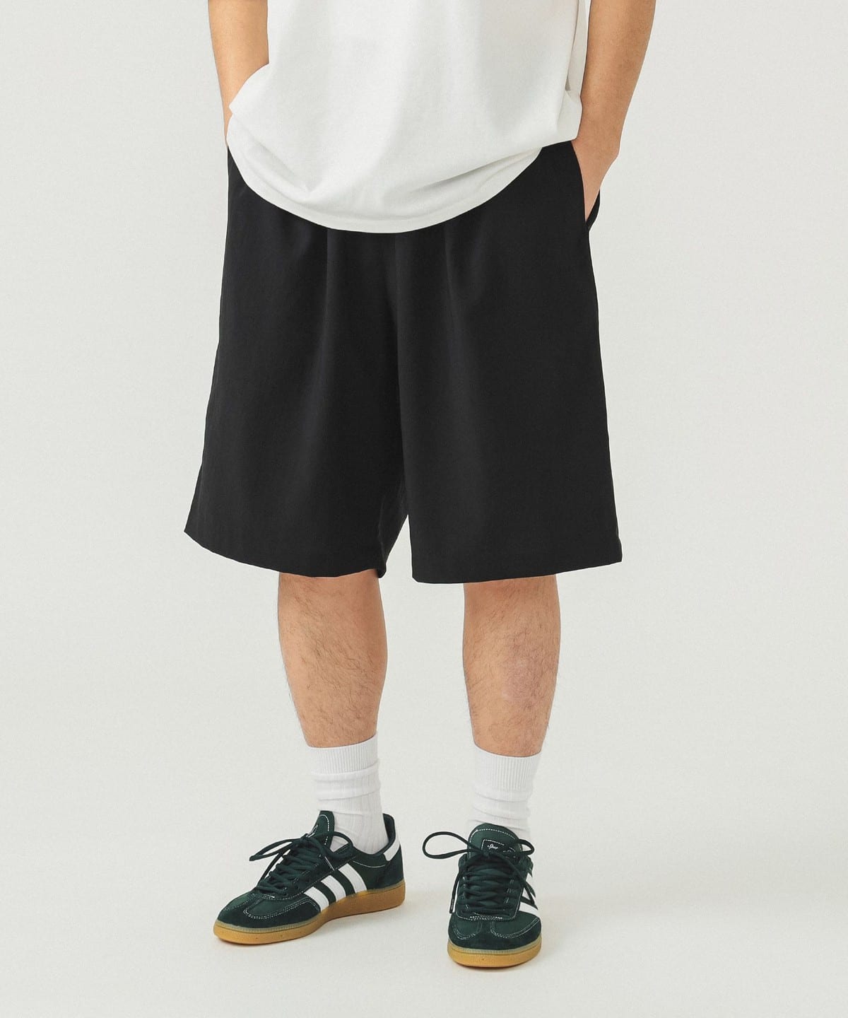 EVALET(R) ワイド ショートパンツ パンツ MEN BLACK L EVALET(R) ワイド ショートパンツ パンツ MEN BLACK L