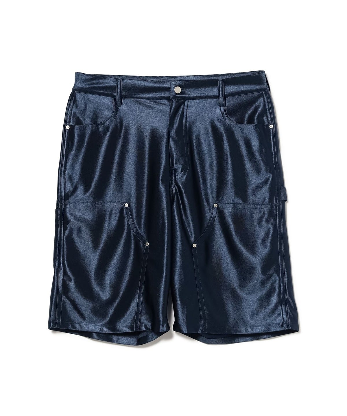 ICE & TECHNO / DOUBLE KNEE BASKET SHORTS パンツ MEN NAVY M ICE & TECHNO / DOUBLE KNEE BASKET SHORTS パンツ MEN NAVY M