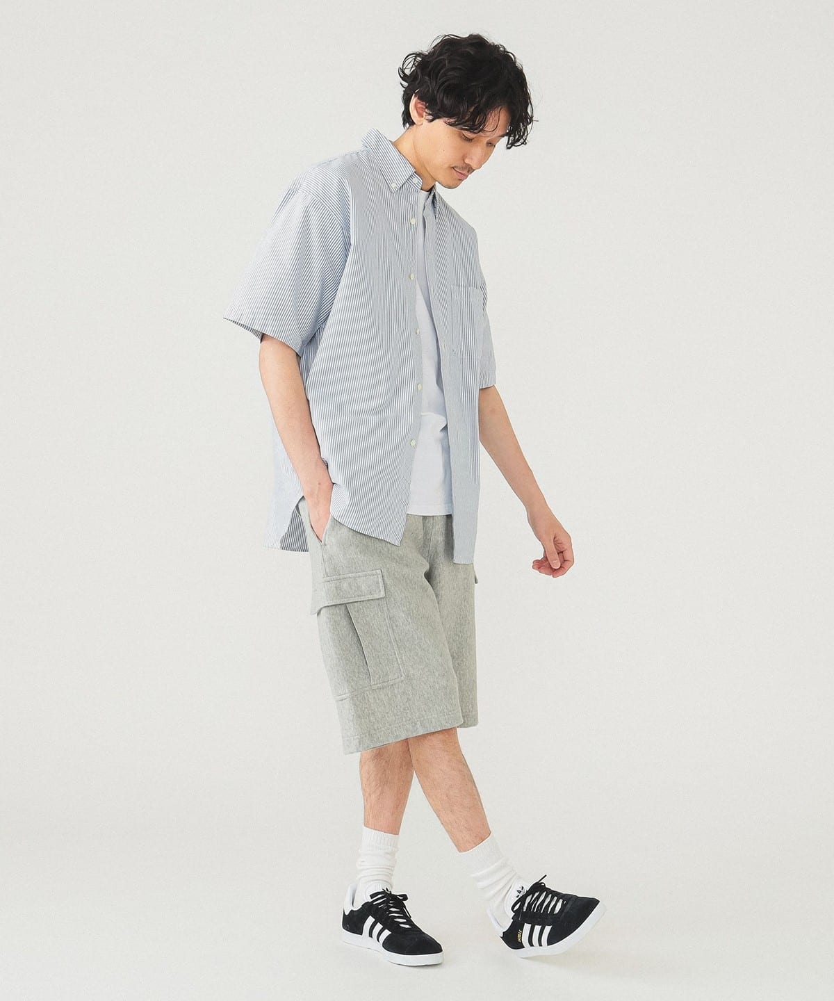 BEAMS（ビームス）【別注】Champion / スウェット カーゴ
