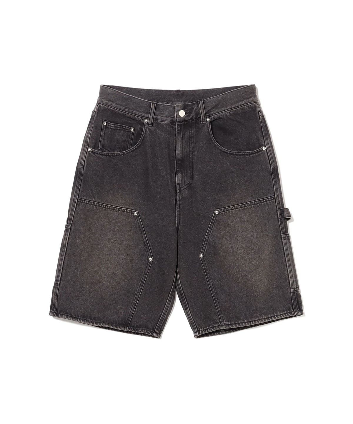 FUTURE ARCHIVE / FADE DOUBLE KNEE SHORTS パンツ MEN BLACK S FUTURE ARCHIVE / FADE DOUBLE KNEE SHORTS パンツ MEN BLACK S