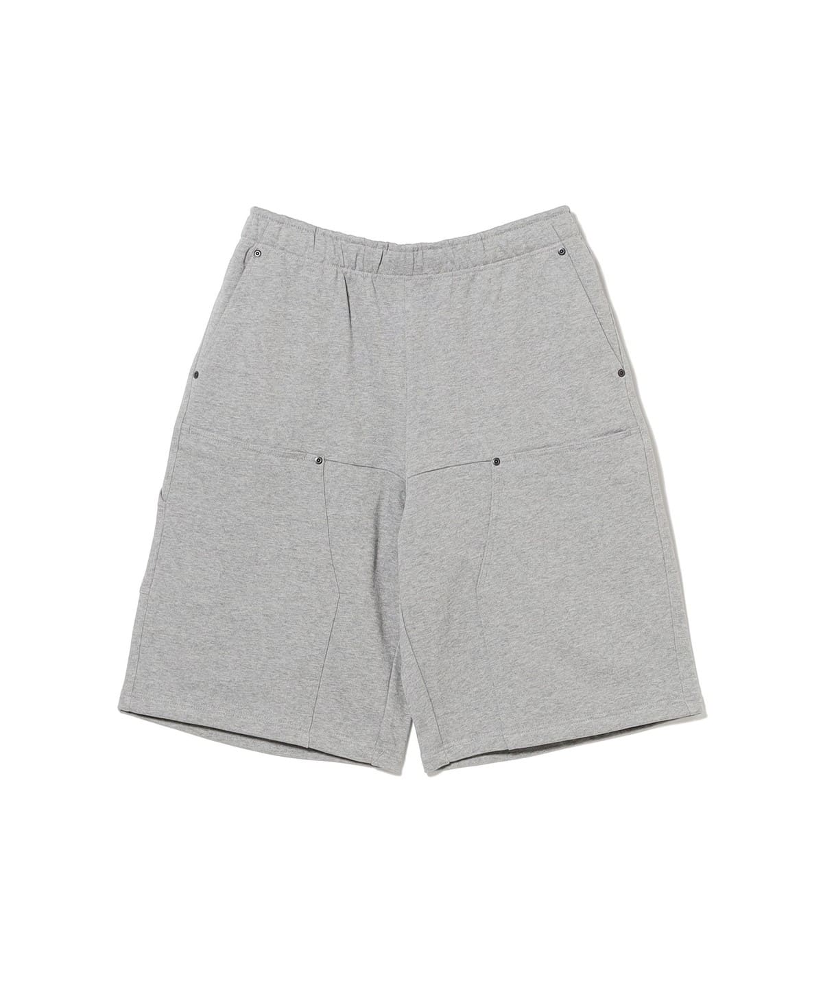 【別注】NULL TOKYO ヌル トウキョウ / SWEAT W-KNEE SHORTS パンツ MEN GREY L 【別注】NULL TOKYO ヌル トウキョウ / SWEAT W-KNEE SHORTS パンツ MEN GREY L