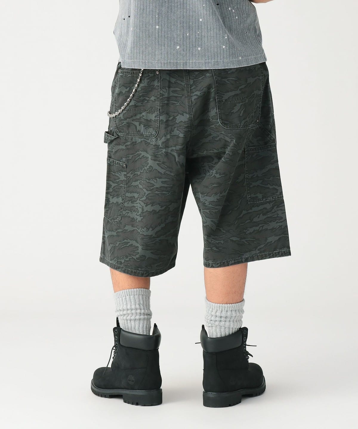 BEAMS Print Double Knee Shorts (pants BEAMS shorts) available