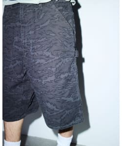 プリント ダブルニーショーツ【ワイドストレートフィット】