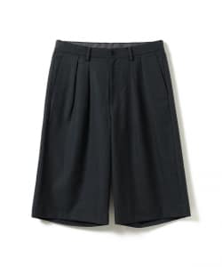 【+10%ポイントUP】【ワイドストレートフィット】ショート スラックス