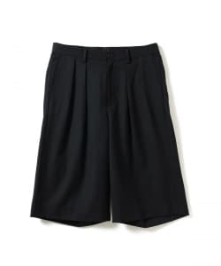 【+10%ポイントUP】【ワイドストレートフィット】ショート スラックス