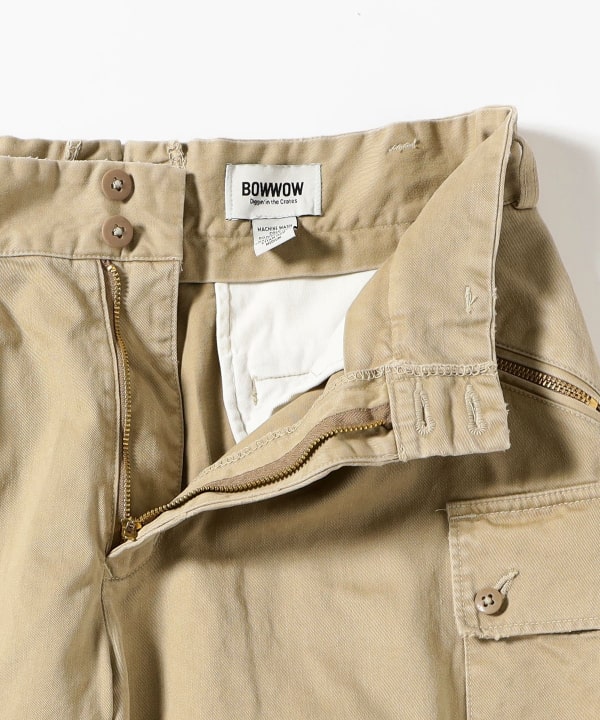 BOW WOW × BEAMS / 別注 ARMY BAKER PANTS BEAMS × BOW WOW / Exclusive ZIP UP HOODIE . ARMY BAKER PANTS – C30