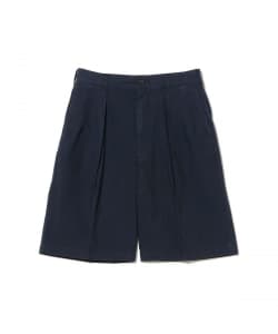 FARAH / Garment Dye Pin Tuck Wide Shorts