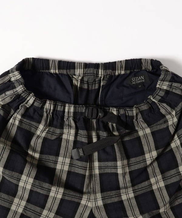 【8/6再値下げ】SEDAN ALL-PURPOSE / Cotton Linen Plaid Shorts