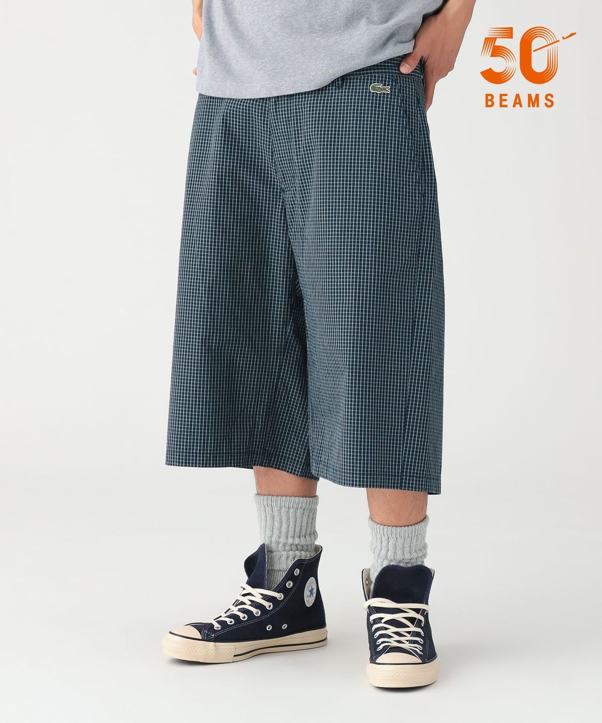 BEAMS（ビームス）【別注】LACOSTE / チェック ショーツ（パンツ