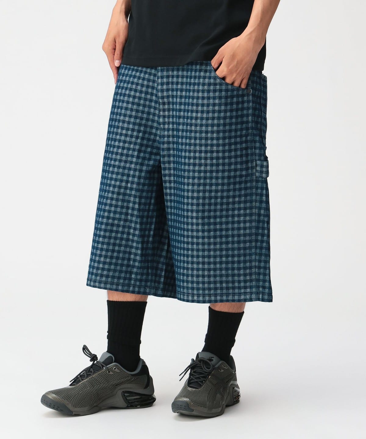 BEAMS（ビームス）【別注】NULL TOKYO / CHECK DENIM SHORTS（パンツ