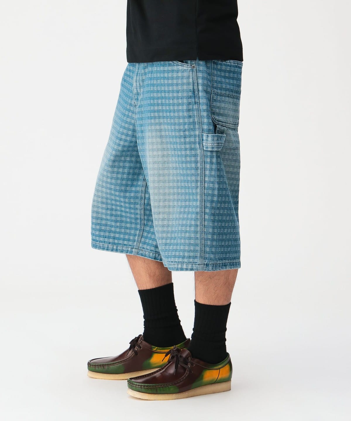 BEAMS（ビームス）【別注】NULL TOKYO / CHECK DENIM SHORTS（パンツ