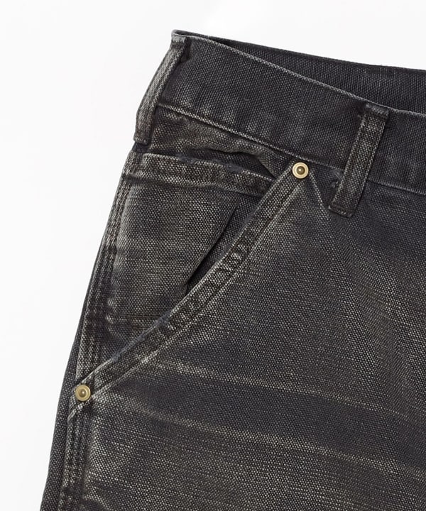 【別注】BOW WOW / Double Knee Duck Cut-off Shorts-Black