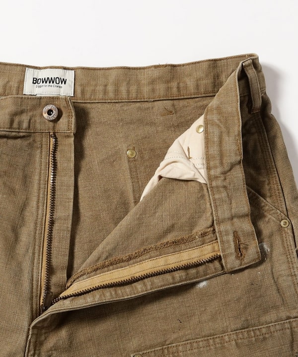 【別注】BOW WOW / Double Knee Duck Cut-off Shorts-Khaki
