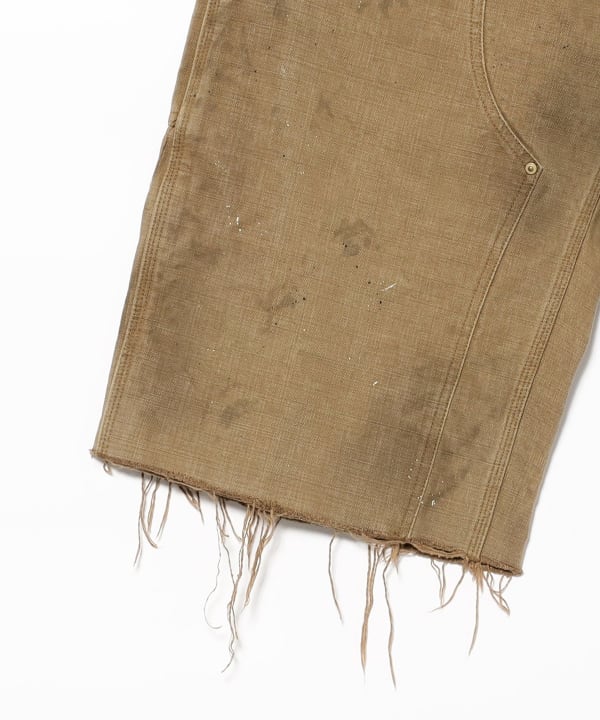【別注】BOW WOW / Double Knee Duck Cut-off Shorts-Khaki