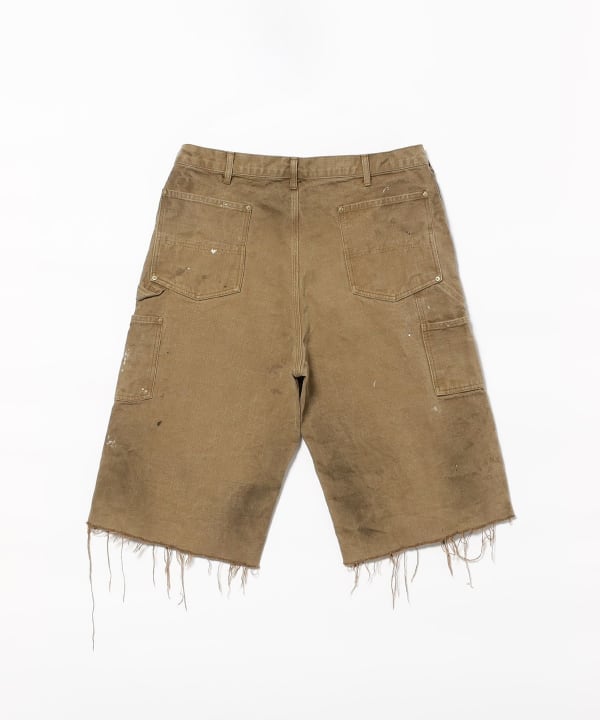 【別注】BOW WOW / Double Knee Duck Cut-off Shorts-Khaki