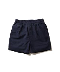 ▲BEAMS PLUS / シアサッカー ビーチ ショーツ