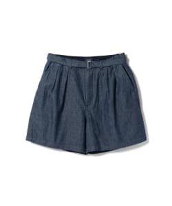 ▲BEAMS / コットン リネン ベルテッド ショーツ