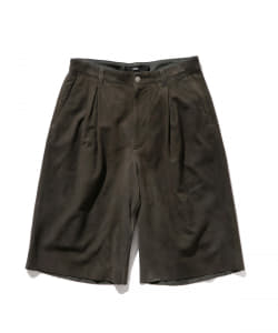 ▲VAPORIZE / Nubuck Pleats Shorts
