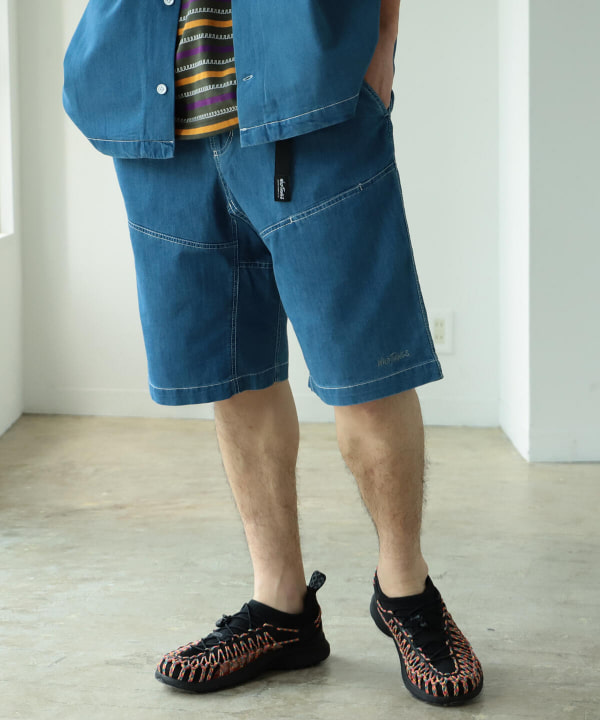 【INDIGO】WILD THINGS * BEAMS / 別注 Sheltech Denim Shorts