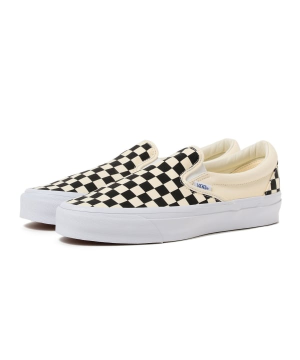 BEAMS（ビームス）VANS / SLIP-ON REISSUE 98 LX CHECKERBOARD BLACK